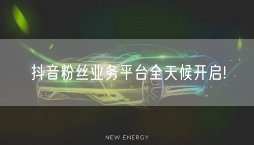 抖音粉丝业务平台全天候开启!