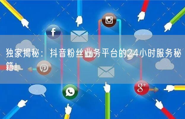 独家揭秘：抖音粉丝业务平台的24小时服务秘籍！
