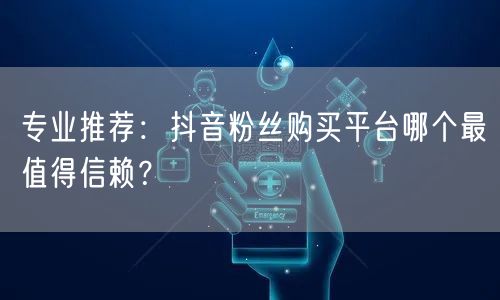 专业推荐：抖音粉丝购买平台哪个最值得信赖？