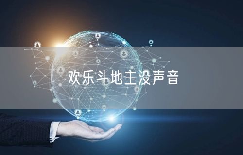 欢乐斗地主没声音